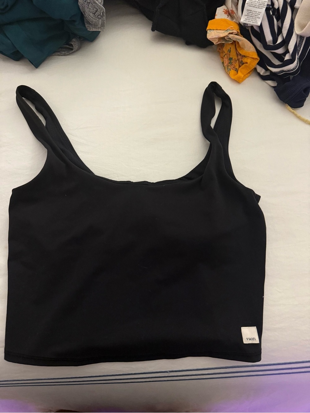 Black Women's Cropped Tank Topvuori
